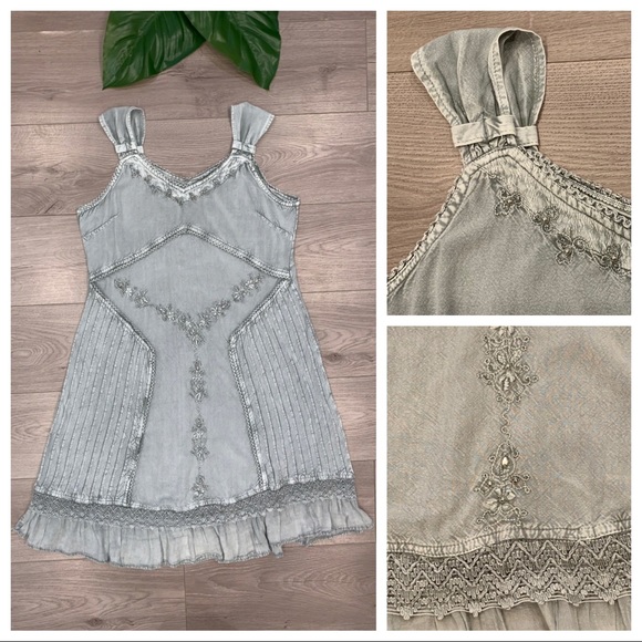 sage green summer dress